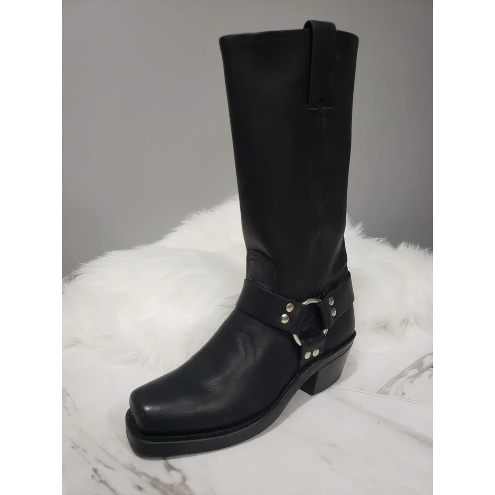 NEW NO BOX SZ 5.5 Women Frye Engineer Harness 12R Moto Biker Boots Riding Chore